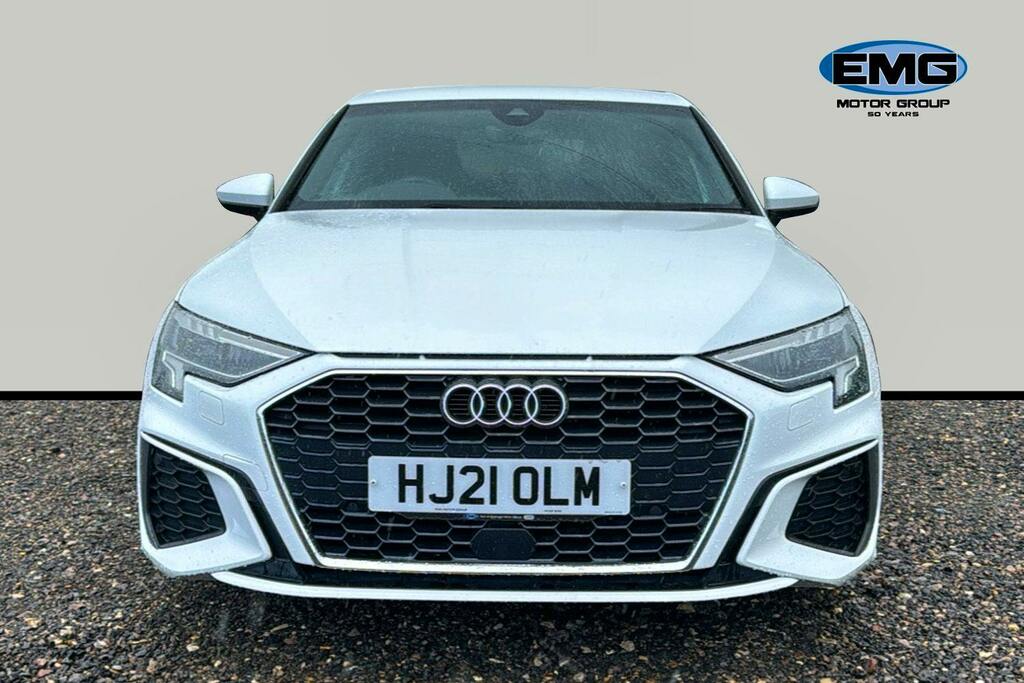 Audi A3 1.5 Tfsi 35 S Line Sportback S Tronic HJ21OLM White #2