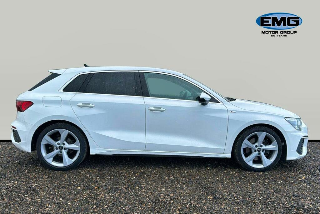 Audi A3 1.5 Tfsi 35 S Line Sportback S Tronic HJ21OLM White #3