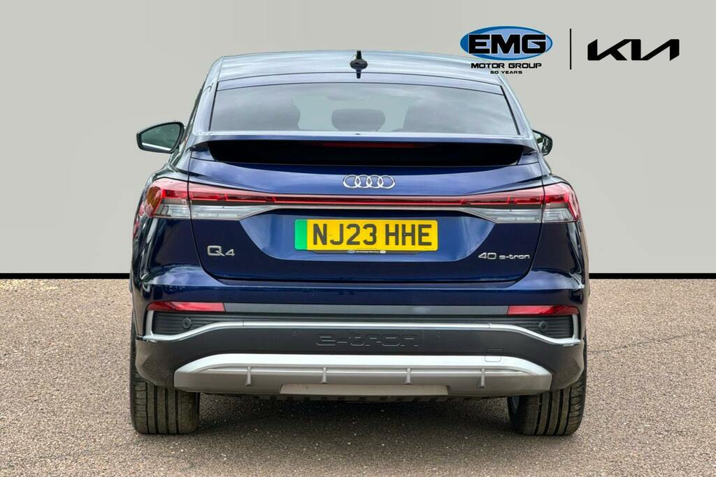 Audi Q4 E Tron 40 S Line Sportback 82Kwh NJ23HHE Blue #5
