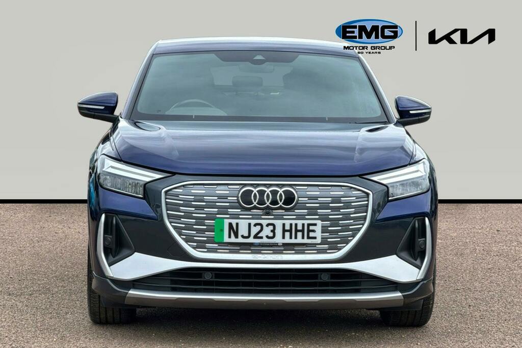 Audi Q4 E Tron 40 S Line Sportback 82Kwh NJ23HHE Blue #2