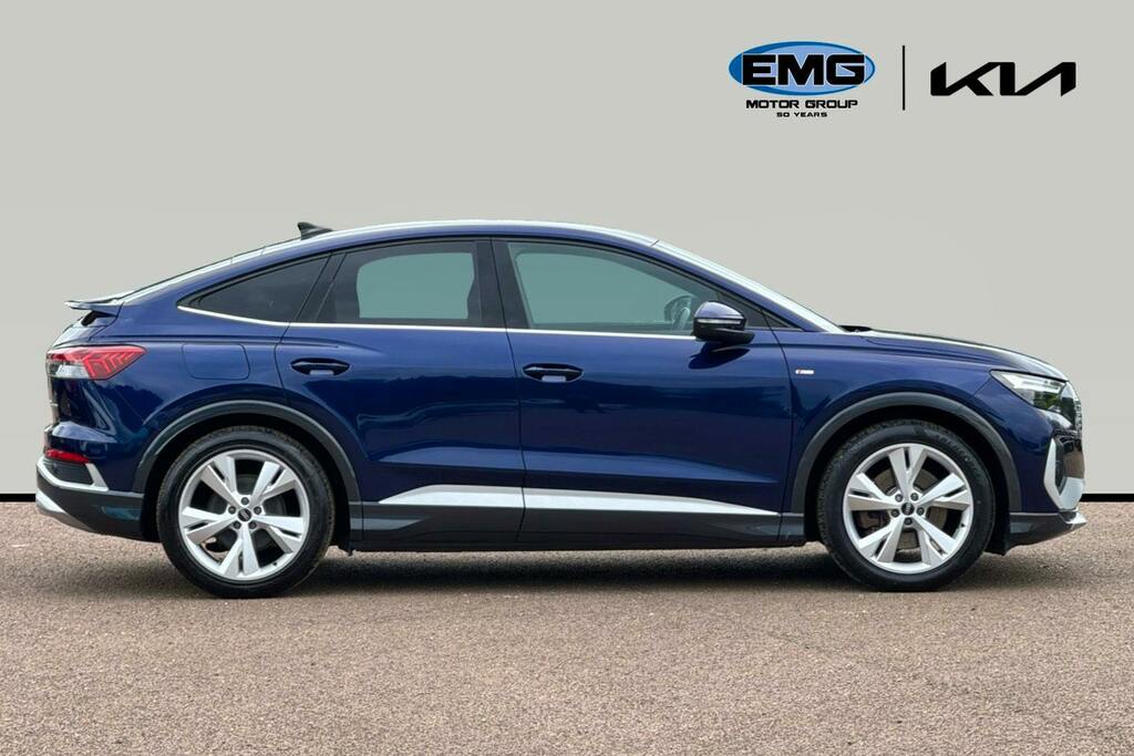 Audi Q4 E Tron 40 S Line Sportback 82Kwh NJ23HHE Blue #3