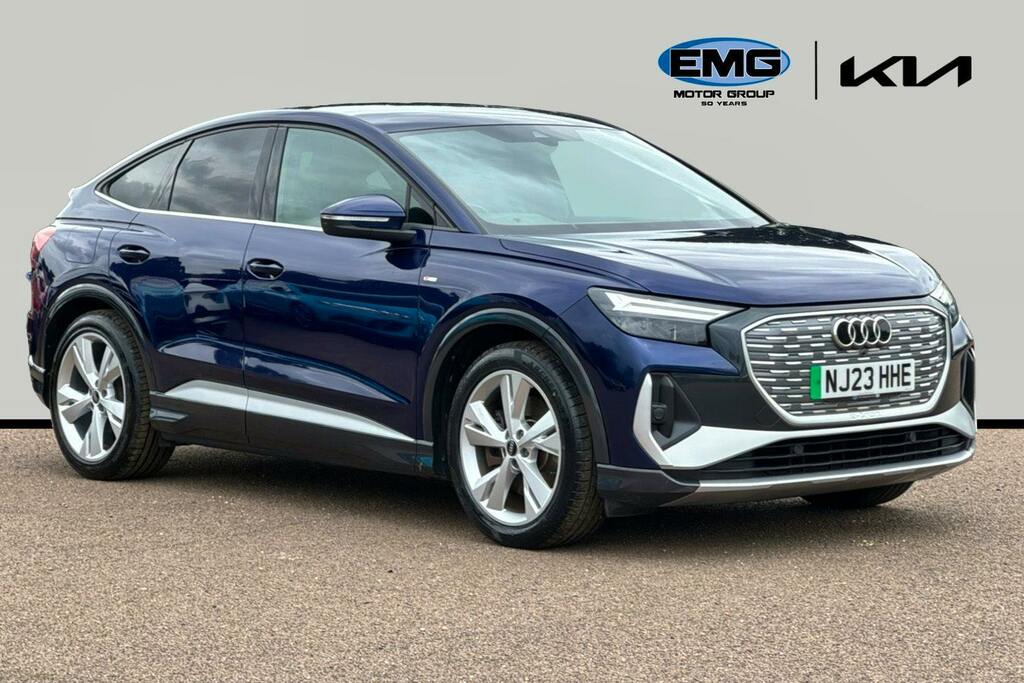 Audi Q4 E Tron 40 S Line Sportback 82Kwh Blue