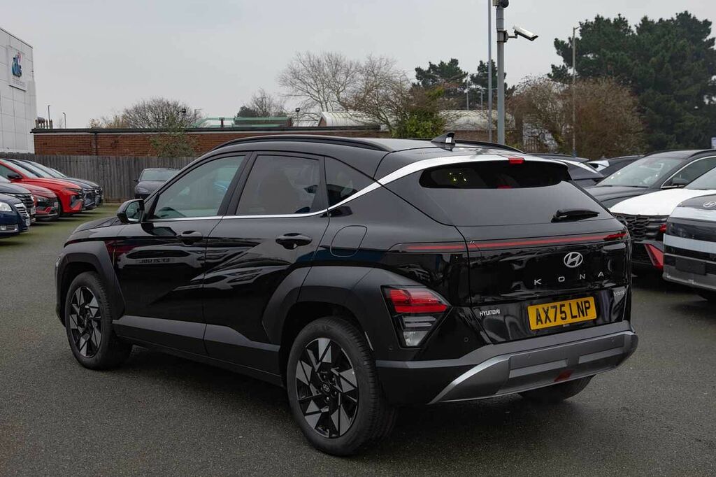 Hyundai Kona 1.6 Hybrid 129 Ultimate Dct AX75LNP Black #3