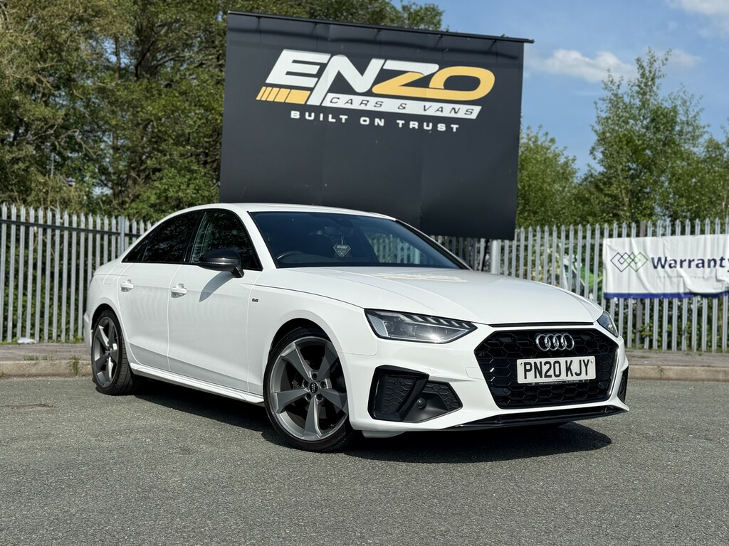 Audi A4 2.0 Tfsi 35 Black Edition Saloon S Tron White
