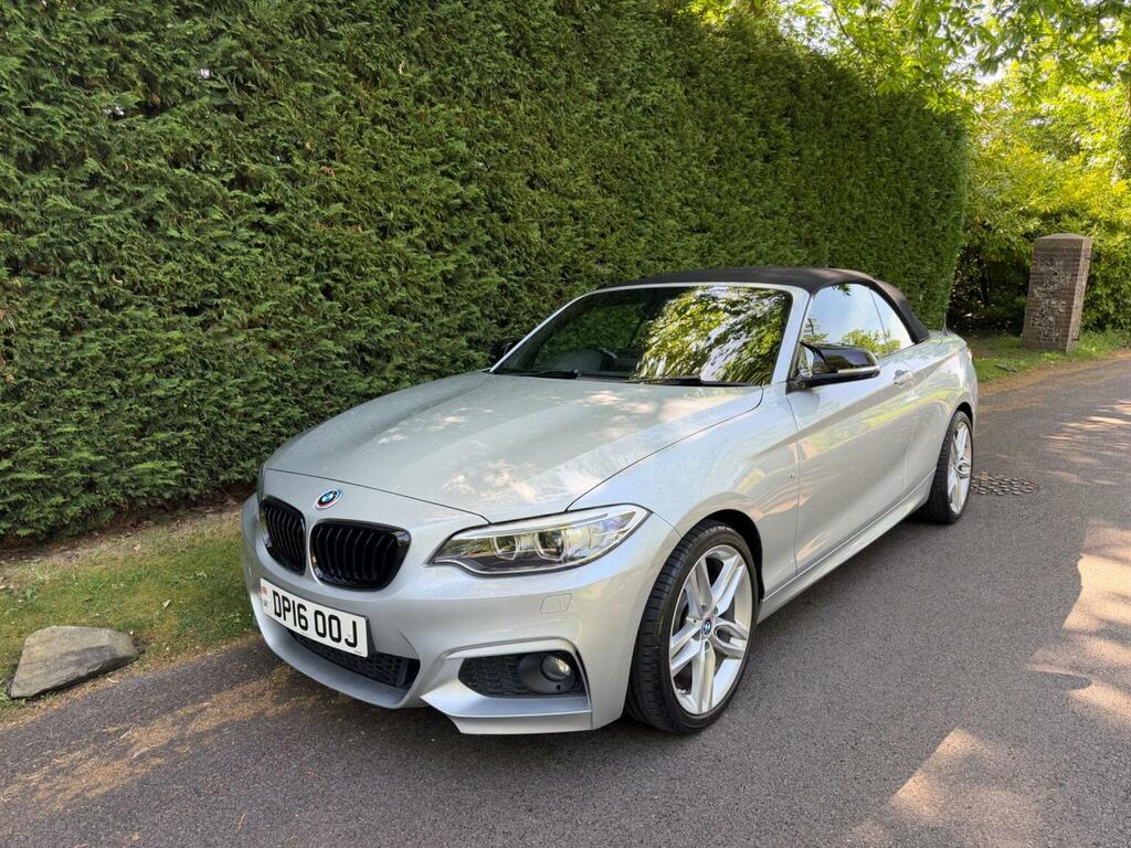BMW 2 Series Convertible 2.0 220D M Sport Euro 6 Ss DP16OOJ Silver #3