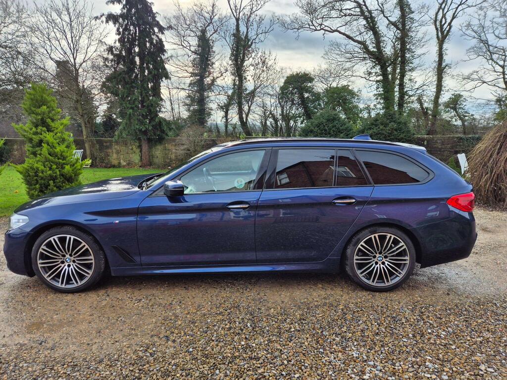 BMW 5 Series 2.0 520D M Sport Touring Euro 6 Ss NJ67XZZ Blue #4