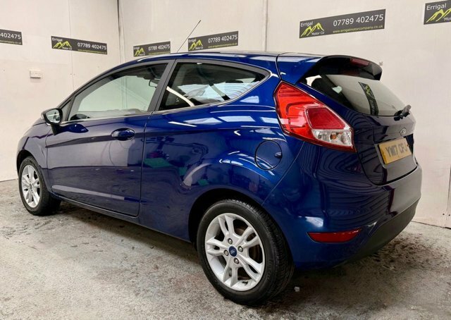Ford Fiesta 2017 1.25 Zetec Hatchback Euro 6 YW17CFJ Blue #4