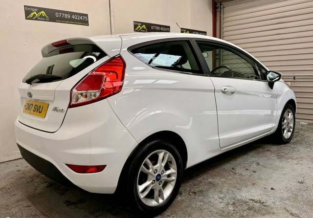Ford Fiesta 2017 1.25 Zetec Hatchback Euro 6 CN17SVU White #2