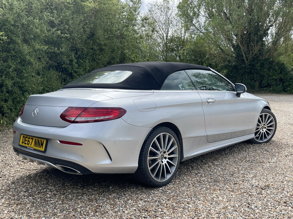 Mercedes-Benz C Class Convertible 2.0 C200 Amg Line 201767 DE67NNM Silver #5