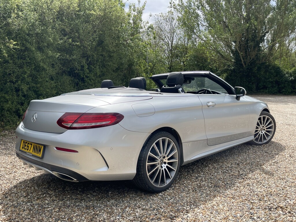 Mercedes-Benz C Class Convertible 2.0 C200 Amg Line 201767 DE67NNM Silver #6