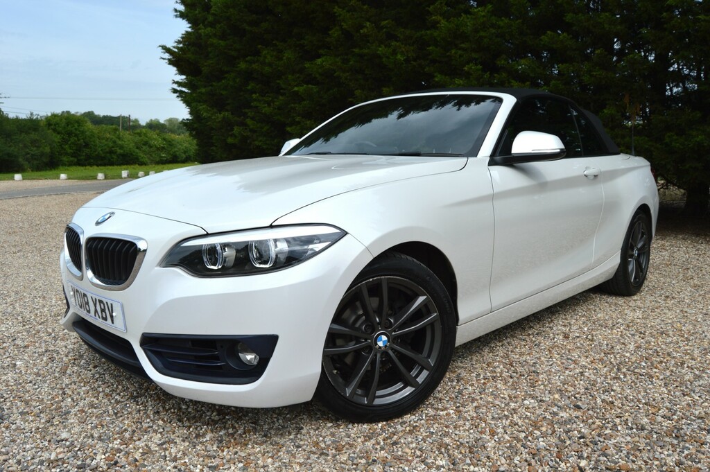 BMW 2 Series Convertible 1.5 218I Sport Convertible 201818 YO18XBV White #2