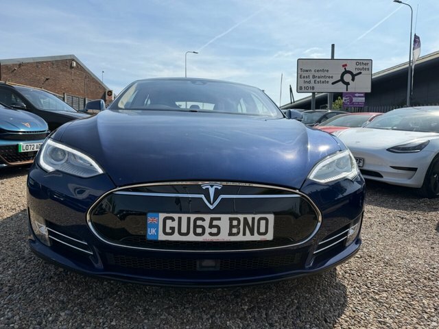 Tesla Model S Hatchback 5dr Electric Auto Blue #2