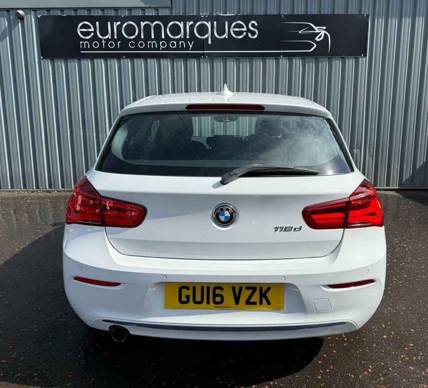 BMW 1 Series Hatchback 2.0 118D Sport Euro 6 Ss 201616 White #6