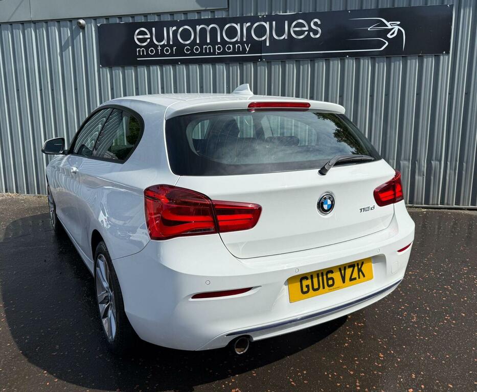 BMW 1 Series Hatchback 2.0 118D Sport Euro 6 Ss 201616 White #6