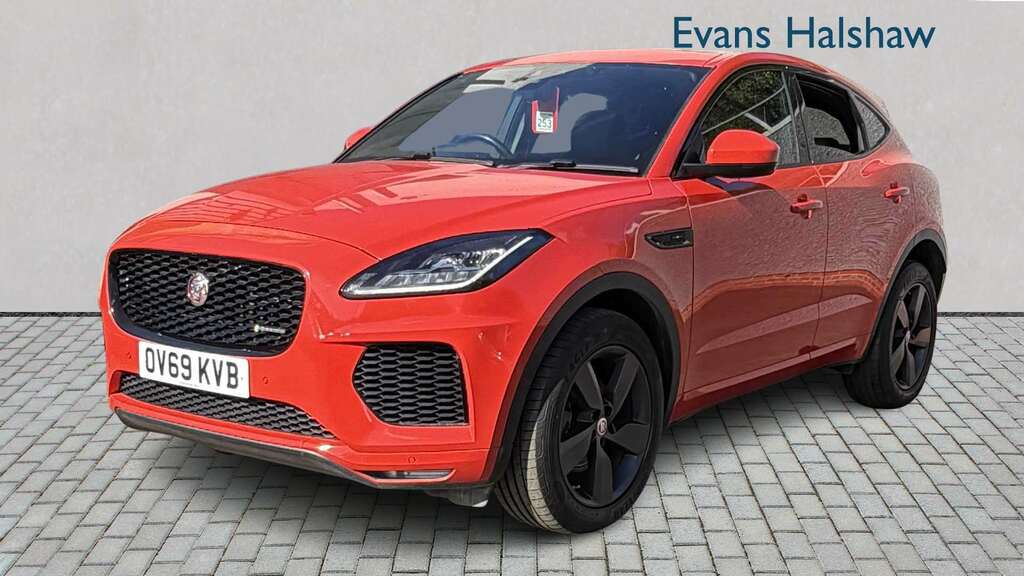 Jaguar E-Pace 2.0D Chequered Flag Edition 2019 OV69KVB Red #2