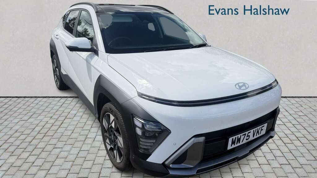 Hyundai Kona 1.6 Hybrid 129 Ultimate Dct 2025 MW75VKF White #2