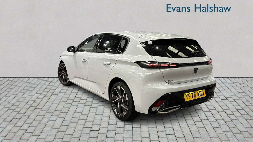 Peugeot 308 1.2 Hybrid 136 Allure E-dsc6 2025 YF75ADO White #2