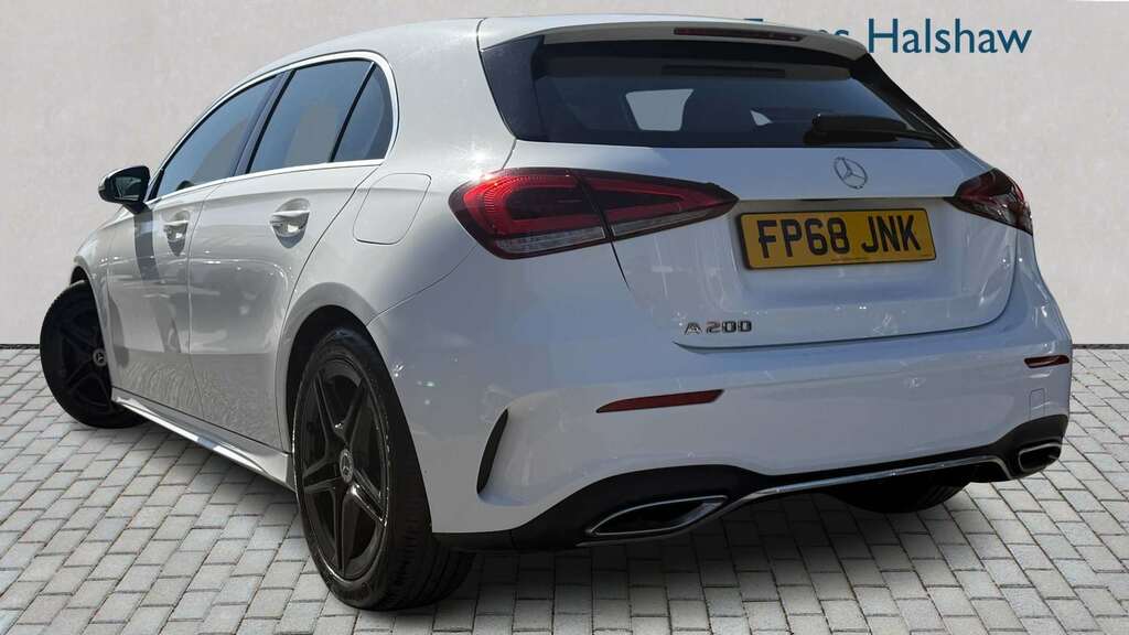Mercedes-Benz A Class A200 Amg Line 2018 FP68JNK White #2
