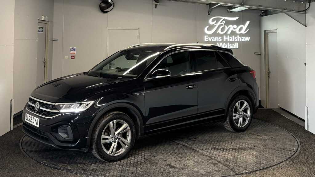 Volkswagen T-Roc 1.5 Tsi R-line Dsg 2022 LL22DYA Black #3
