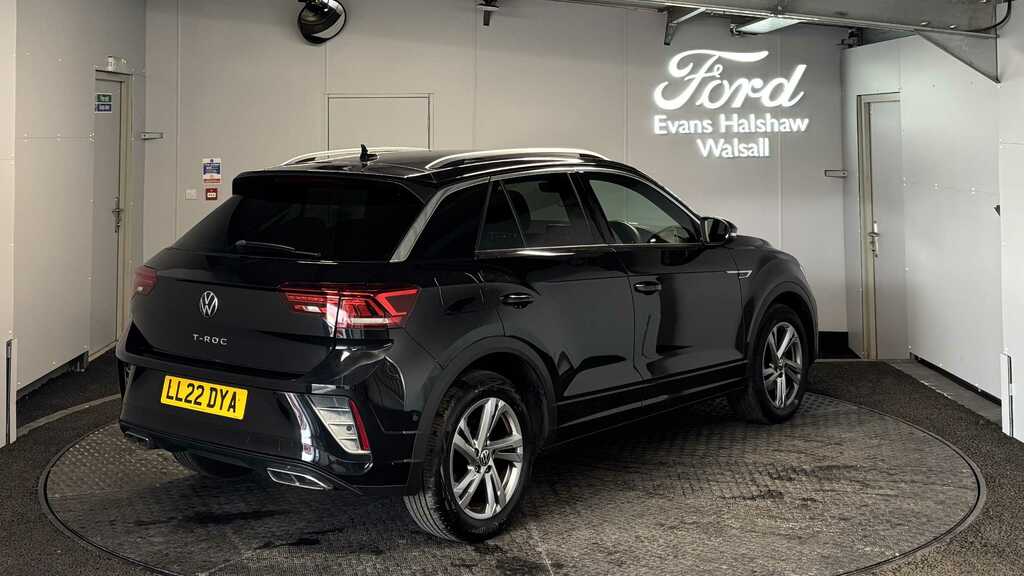 Volkswagen T-Roc 1.5 Tsi R-line Dsg 2022 LL22DYA Black #5