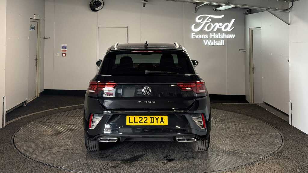 Volkswagen T-Roc 1.5 Tsi R-line Dsg 2022 LL22DYA Black #6