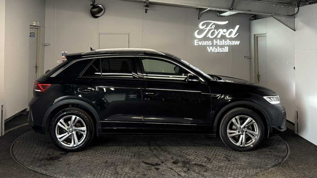 Volkswagen T-Roc 1.5 Tsi R-line Dsg 2022 LL22DYA Black #4