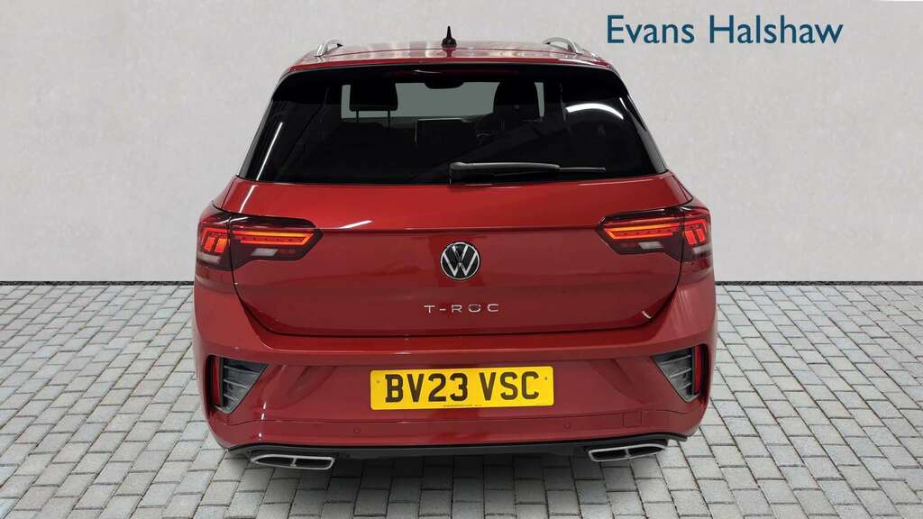 Volkswagen T-Roc 1.5 Tsi R-line Dsg 2023 BV23VSC Red #4