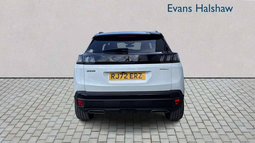 Peugeot 3008 1.6 Hybrid4 300 Gt E-eat8 2022 RJ72ERZ White #3
