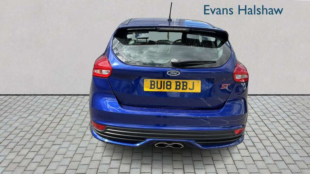 Ford Focus 2.0 Tdci 185 St-2 Navigation 2018 BU18BBJ Blue #4