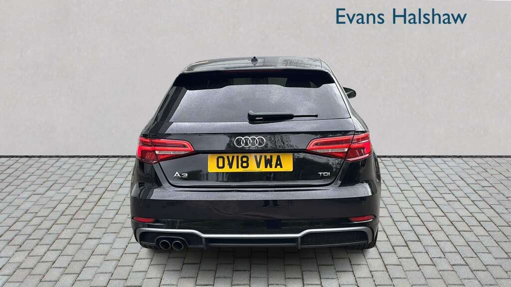 Audi A3 2.0 Tdi S Line S Tronic 7 Speed 2018 OV18VWA Black #3