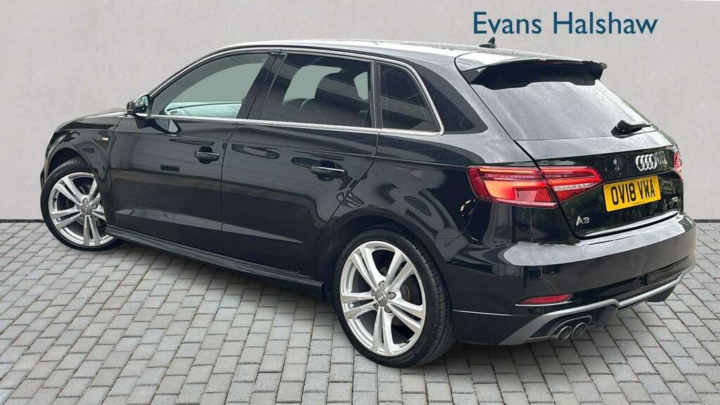 Audi A3 2.0 Tdi S Line S Tronic 7 Speed 2018 OV18VWA Black #2