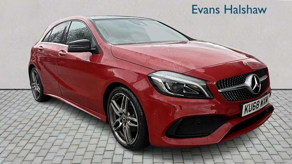Mercedes-Benz A Class A200d Amg Line Premium Plus 2018 Red