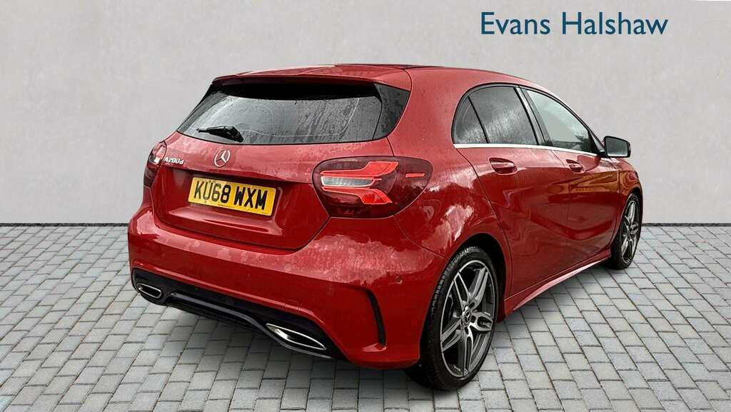 Mercedes-Benz A Class A200d Amg Line Premium Plus 2018 KU68WXM Red #6