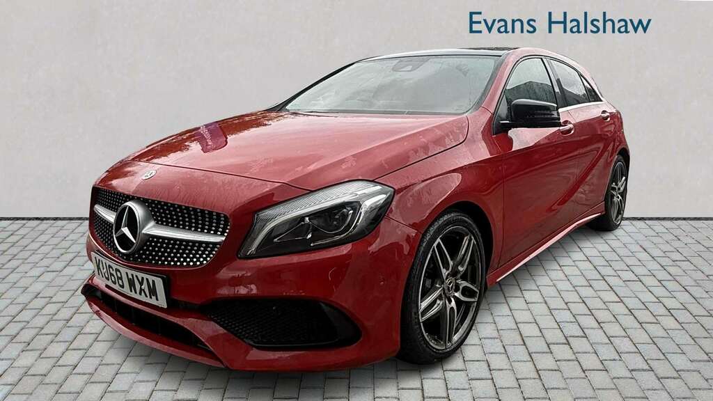 Mercedes-Benz A Class A200d Amg Line Premium Plus 2018 KU68WXM Red #3