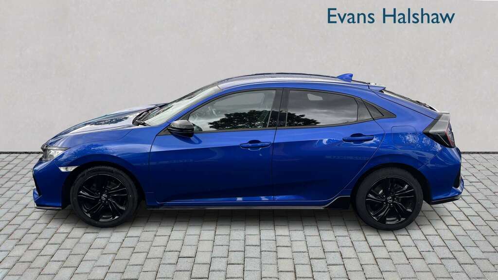 Honda Civic 1.0 Vtec Turbo 126 Sport Line 2019 NJ69YSE Blue #3