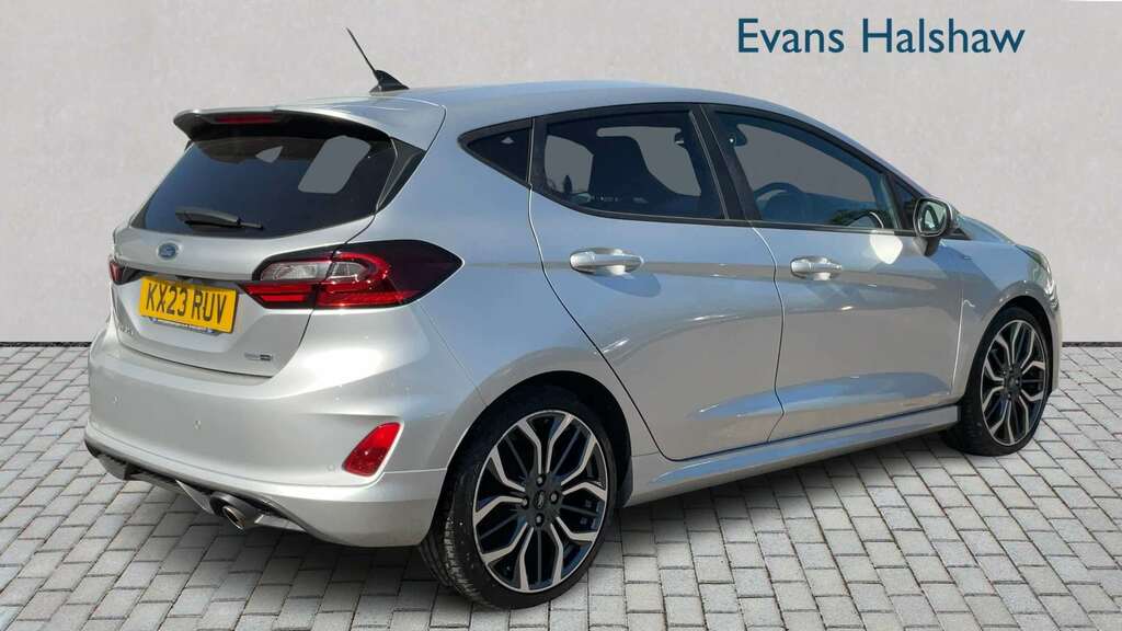 Ford Fiesta 1.0 Ecoboost Hybrid Mhev 125 St-line X 2023 KX23RUV Silver #2