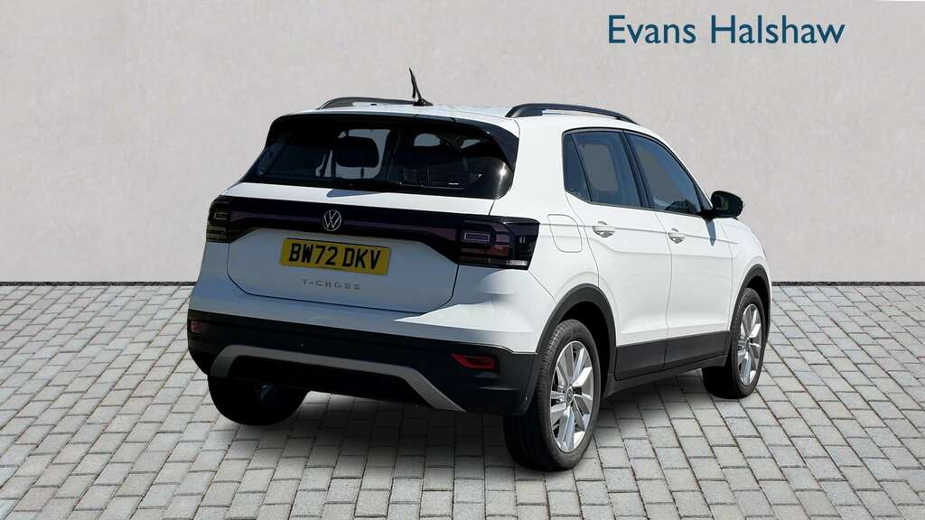 Volkswagen T-Cross 1.0 Tsi Se 2023 BW72DKV White #2