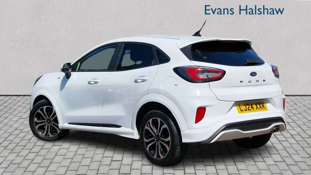 Ford Puma 1.0 Ecoboost Hybrid Mhev St-line Dct 2024 LJ24XXK White #3