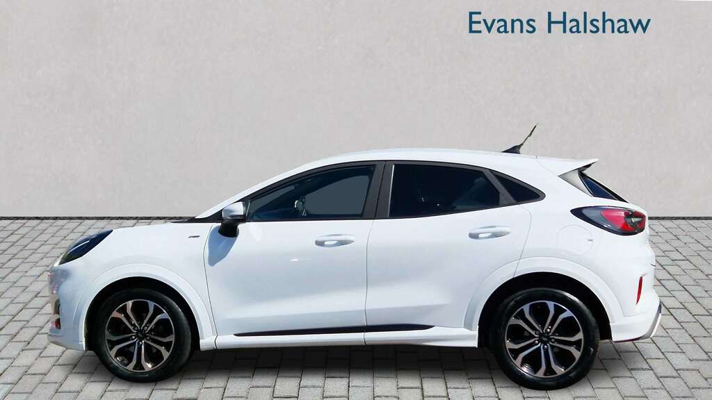 Ford Puma 1.0 Ecoboost Hybrid Mhev St-line Dct 2024 LJ24XXK White #4