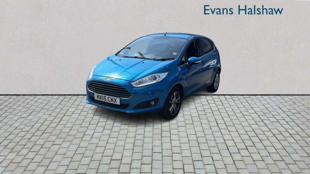 Ford Fiesta 1.0 Ecoboost Zetec 2015 KK15CKX Blue #2