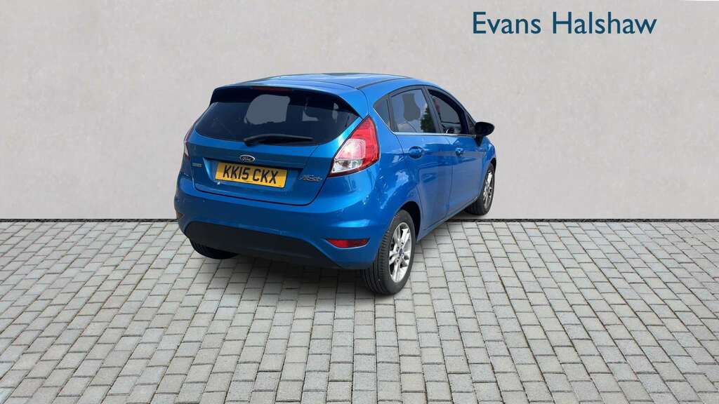 Ford Fiesta 1.0 Ecoboost Zetec 2015 KK15CKX Blue #4