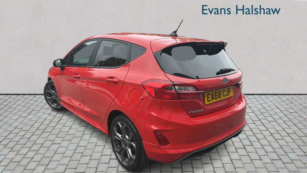 Ford Fiesta 1.0 Ecoboost St-line 2018 EA68CJF Red #2