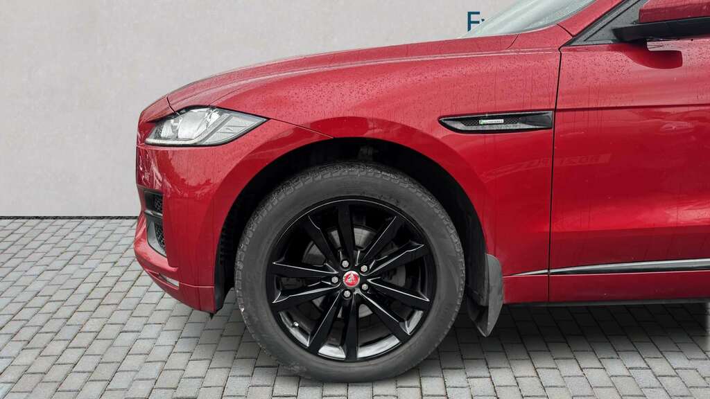 Jaguar F-Pace 2.0D R-sport Awd 2018 NX68VEK Red #4