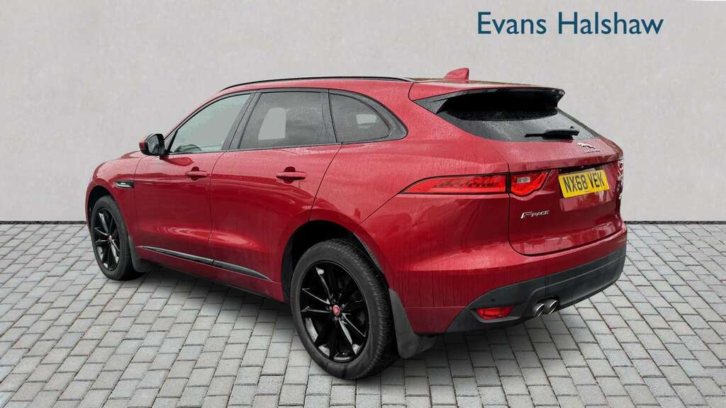 Jaguar F-Pace 2.0D R-sport Awd 2018 NX68VEK Red #5