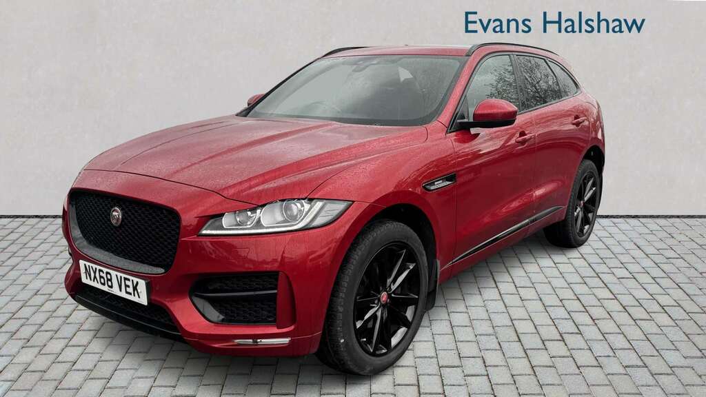 Jaguar F-Pace 2.0D R-sport Awd 2018 NX68VEK Red #3