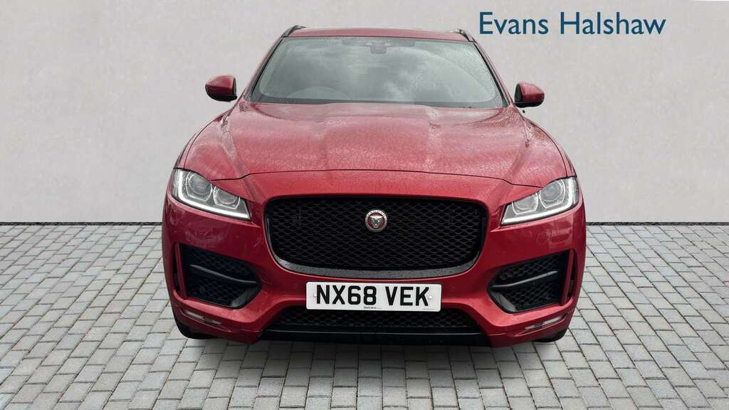 Jaguar F-Pace 2.0D R-sport Awd 2018 NX68VEK Red #2