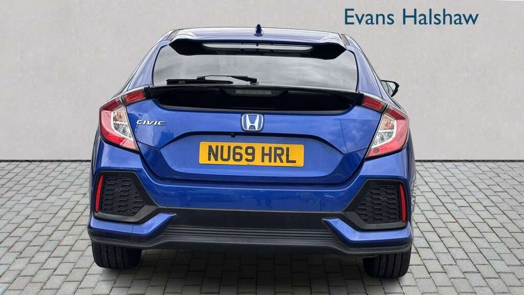 Honda Civic 1.0 Vtec Turbo 126 Sport Line 2019 NU69HRL Blue #4
