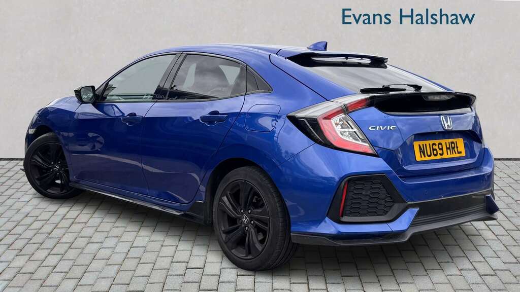 Honda Civic 1.0 Vtec Turbo 126 Sport Line 2019 NU69HRL Blue #2