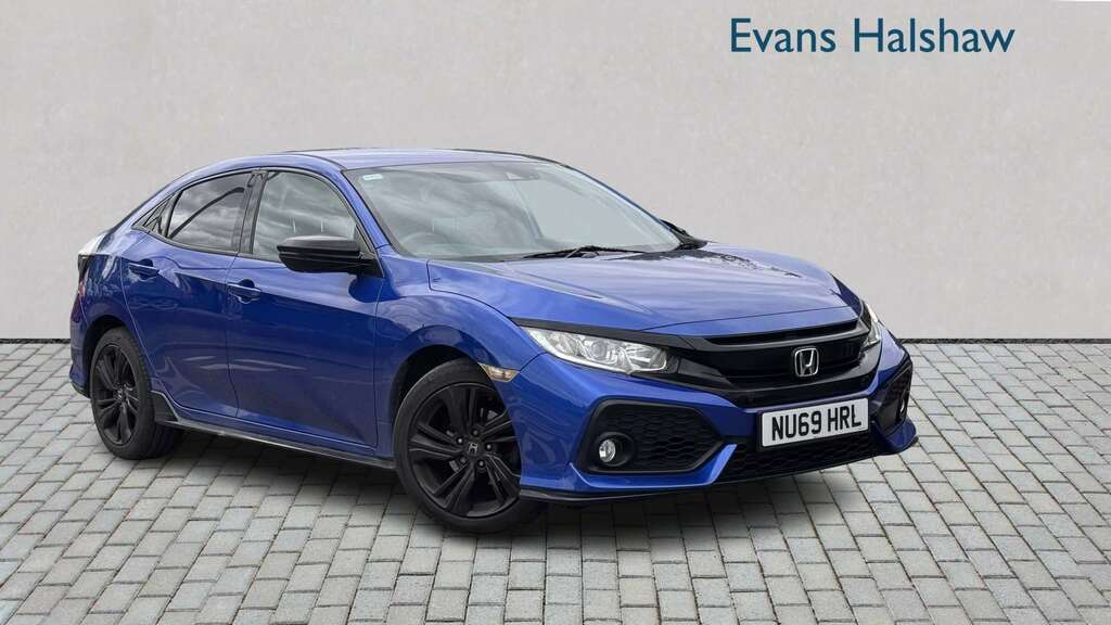 Honda Civic 1.0 Vtec Turbo 126 Sport Line 2019 NU69HRL Blue