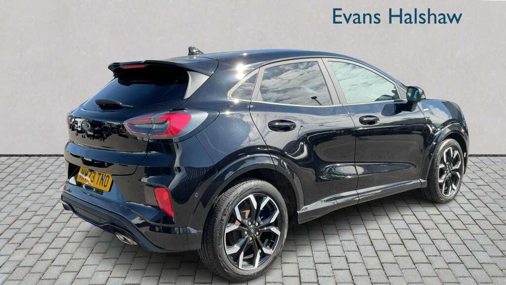 Ford Puma 1.0 Ecoboost Hybrid Mhev St-line X 2023 MM73TNO Black #2